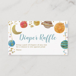 Planeten Baby shower met superruimte Gold-kleerafv Informatiekaartje