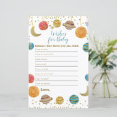 Planeten Baby shower voor buitenruimte - Vernissen (Staand voorkant)