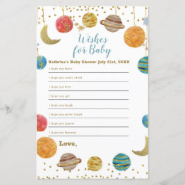 Planeten Baby shower voor buitenruimte - Vernissen