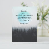 Planeten Bosbos Hartelijk dank Bedankkaart (Staand voorkant)