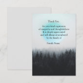 Planeten Bosbos Hartelijk dank Bedankkaart (Voorkant / Achterkant)