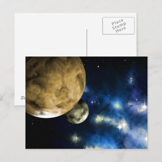 Planeten Briefkaart (Voorkant / Achterkant)
