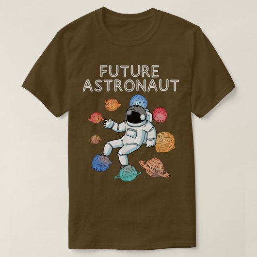 Planeten buitenruimte Junior Astronaut Galaxy Futu T-shirt (Design voorkant)