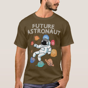 Planeten buitenruimte Junior Astronaut Galaxy Futu T-shirt
