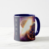 Planeten Collide Mok (Voorkant rechts)