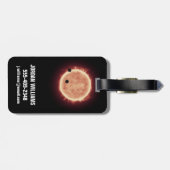 Planeten die de rode dwergster in Trappist-1 overs Bagagelabel (Achterkant horizontaal)