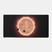 Planeten die de rode dwergster in Trappist-1 overs Bureaumat (Voorkant)