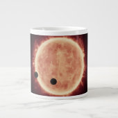 Planeten die de rode dwergster in Trappist-1 overs Grote Koffiekop (Voorkant)