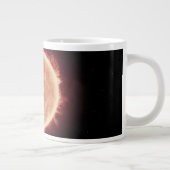 Planeten die de rode dwergster in Trappist-1 overs Grote Koffiekop (Rechts)