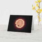 Planeten die de rode dwergster in Trappist-1 overs Kaart (Gele Bloem)