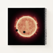 Planeten die de rode dwergster in Trappist-1 overs Notitieboek (Achterkant)