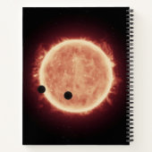 Planeten die de rode dwergster in Trappist-1 overs Notitieboek (Achterkant)