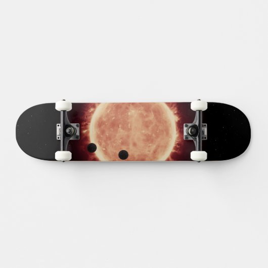 Planeten die de rode dwergster in Trappist-1 overs Persoonlijk Skateboard (Horizontaal)