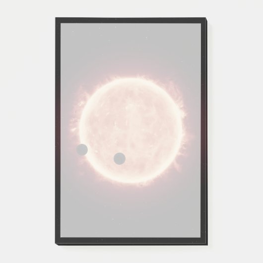 Planeten die de rode dwergster in Trappist-1 overs Post-it® Notes (Voorkant)