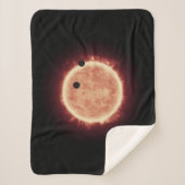 Planeten die de rode dwergster in Trappist-1 overs Sherpa Deken (Voorkant)