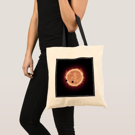 Planeten die de rode dwergster in Trappist-1 overs Tote Bag (Voorkant (product))