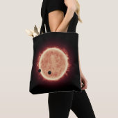 Planeten die de rode dwergster in Trappist-1 overs Tote Bag (Dichtbij)