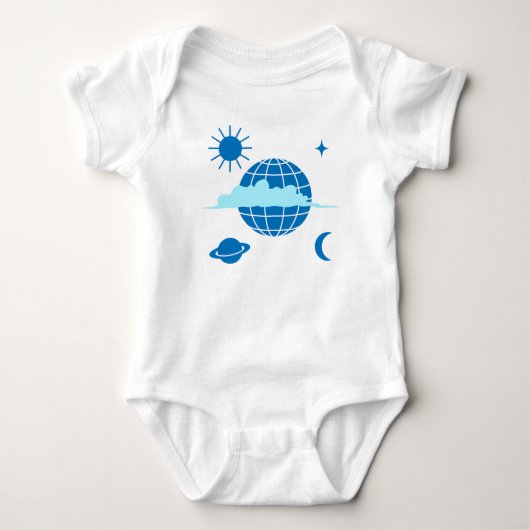 Planeten en het Wereldbol Romper (Voorkant)