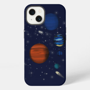 Planeten en sterrenstelsels in de ruimte iPhone 13 hoesje