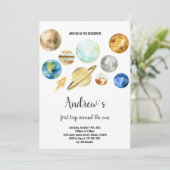 Planeten Galaxy Birthday-uitvindingen Kaart (Staand voorkant)