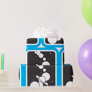 Planeten in de ruimte cadeaupapier