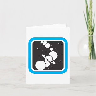 Planeten in de ruimte kaart