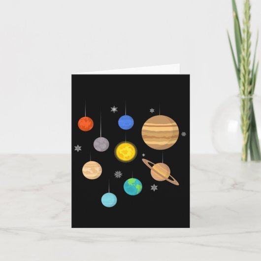Planeten in de ruimte kaart (Voorkant)