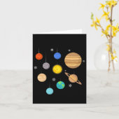 Planeten in de ruimte kaart (Gele Bloem)
