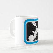 Planeten in de ruimte koffiemok (Voorkant links)