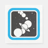 Planeten in de ruimte servet (Voorkant)