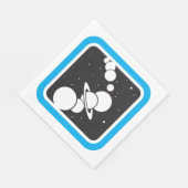 Planeten in de ruimte servet (Hoek)