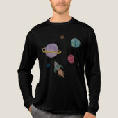 Planeten in de ruimte T-shirt (Voorkant volledig)