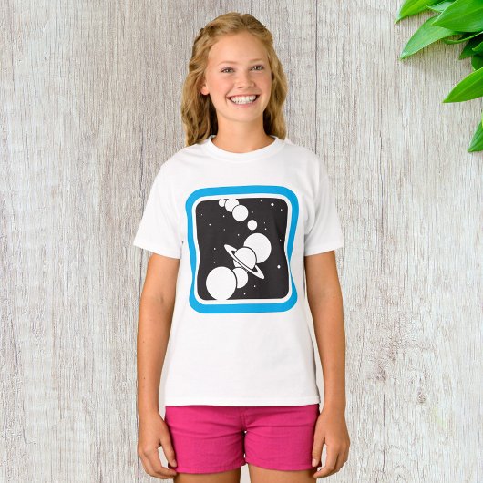 Planeten in de ruimte t-shirt
