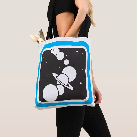 Planeten in de ruimte tote bag