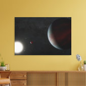 Planeten in een baan rond de zonachtige ster Epic  Canvas Afdruk (Insitu (Woonkamer))