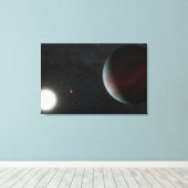 Planeten in een baan rond de zonachtige ster Epic  Canvas Afdruk (Insitu (Houten vloer))
