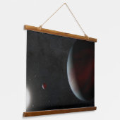 Planeten in een baan rond de zonachtige ster Epic  Hangend Wandkleed (Gebogen)