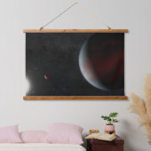 Planeten in een baan rond de zonachtige ster Epic  Hangend Wandkleed (Slaapkamer)