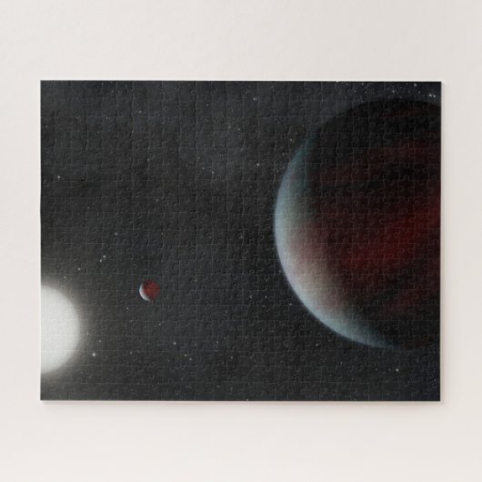 Planeten in een baan rond de zonachtige ster Epic Legpuzzel (Horizontaal)