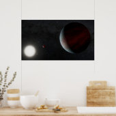 Planeten in een baan rond de zonachtige ster Epic  Poster (Keuken)