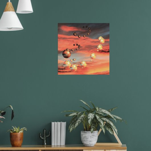 Planeten in overvloed poster (Woonkamer 1)