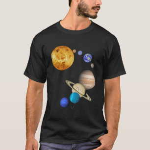 Planeten in zonnestelsel - Wetenschap T-shirt