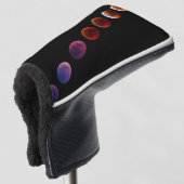 Planeten in zonnestelsel zoals het leven golfheadcover (3/4 voorkant)