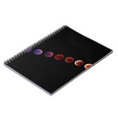 Planeten in zonnestelsel zoals het leven notitieboek (Linkerzijde)