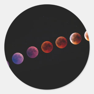 Planeten in zonnestelsel zoals het leven ronde sticker
