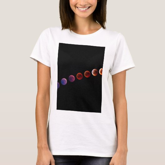 Planeten in zonnestelsel zoals het leven t-shirt (Voorkant)