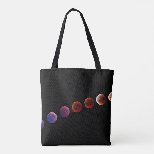 Planeten in zonnestelsel zoals het leven tote bag (Achterkant)