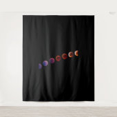 Planeten in zonnestelsel zoals het leven wandkleed (Voorkant)