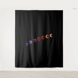 Planeten in zonnestelsel zoals het leven wandkleed