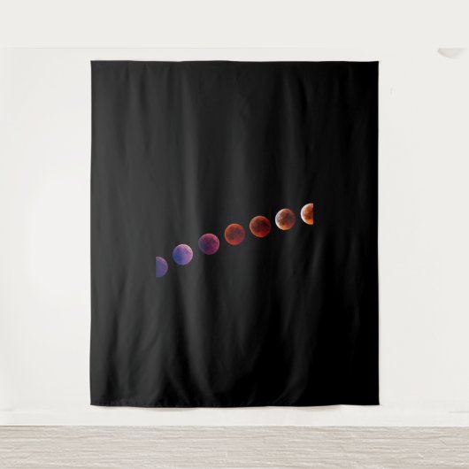 Planeten in zonnestelsel zoals het leven wandkleed (Voorkant)